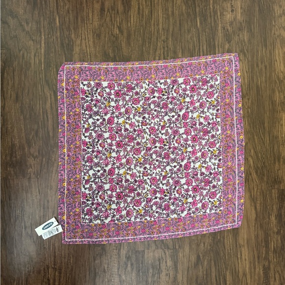 Old Navy Accessories - Old Navy Floral Pink and Purple Scarf